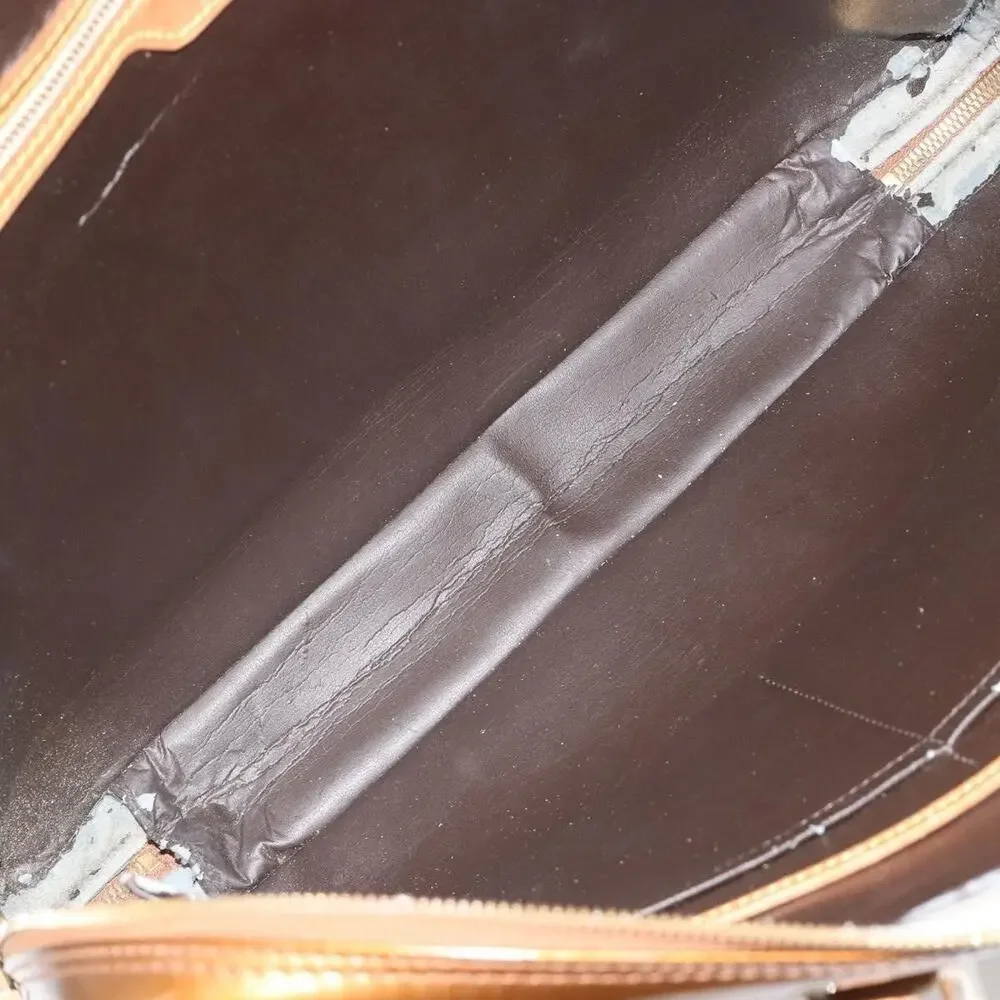 Louis Vuitton Monogram Vernis Van Damme Handbag Gold